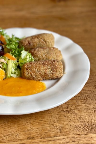 Croquetas vegetarianas de quinoa Casa Cuadrau