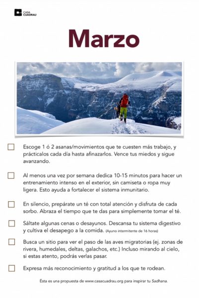 Propuesta de Marzo - Inspiración del Mes Casa Cuadrau