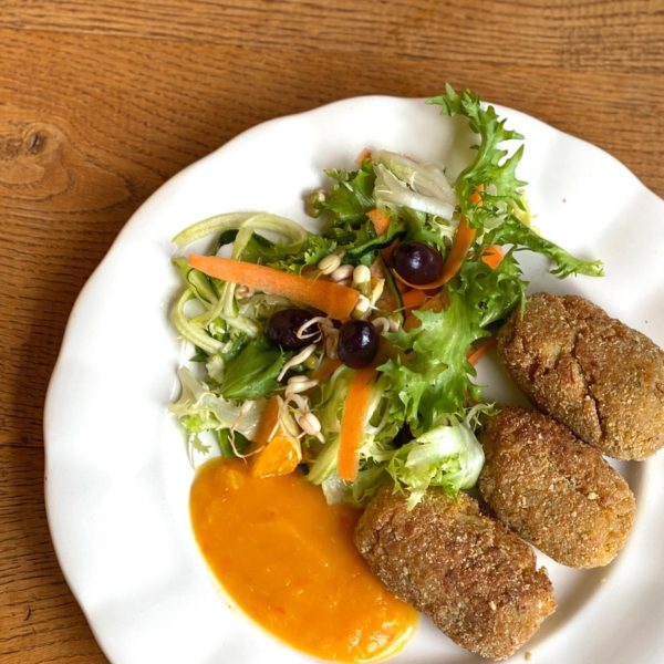 Croquetas de quinoa con verduras casa cuadrau