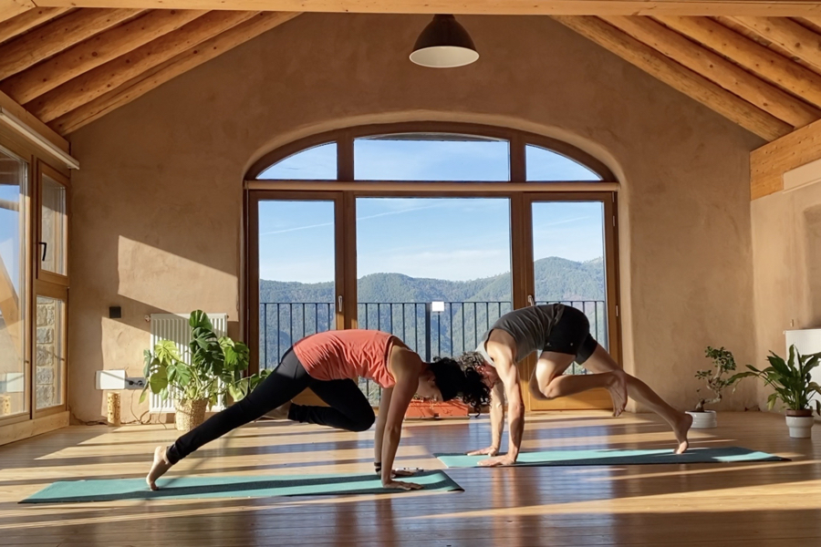 Movimiento y fuerza ejercicios de abdomen Casa Cuadrau Yoga